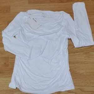 ReoRia Classic White Long Sleeve Top